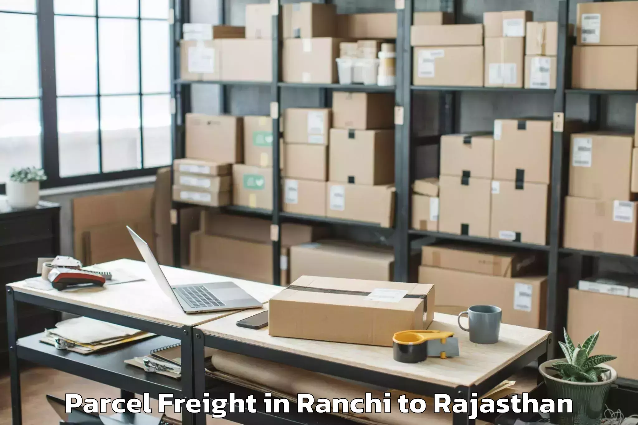 Efficient Ranchi to Padampur Parcel Freight